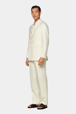 SUITSUPPLY Havana Dinnerjackett Off-White-Männlich Baumwolle-Styles Der Saison