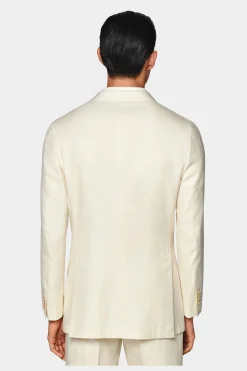 SUITSUPPLY Havana Dinnerjackett Off-White-Männlich Baumwolle-Styles Der Saison