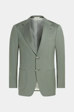 SUITSUPPLY Havana Ganzjahresanzug Mittelgrün-Männlich Formelle Hochzeit