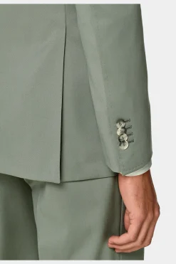 SUITSUPPLY Havana Ganzjahresanzug Mittelgrün-Männlich Formelle Hochzeit