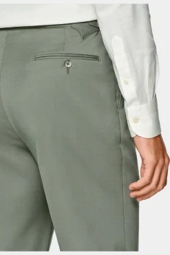 SUITSUPPLY Havana Ganzjahresanzug Mittelgrün-Männlich Formelle Hochzeit