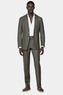 SUITSUPPLY Havana Ganzjahresanzug Mittelgrün-Männlich Business Anzüge