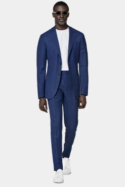 SUITSUPPLY Havana Ganzjahresanzug Mittelblau-Männlich Business Anzüge