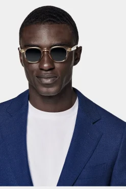 SUITSUPPLY Havana Ganzjahresanzug Mittelblau-Männlich Business Anzüge