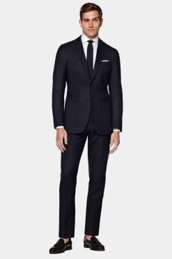 SUITSUPPLY Havana Ganzjahresanzug Navy-Männlich Business Anzüge