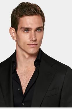 SUITSUPPLY Havana Ganzjahresanzug Schwarz-Männlich Business Anzüge