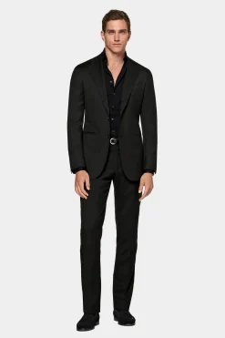 SUITSUPPLY Havana Ganzjahresanzug Schwarz-Männlich Business Anzüge
