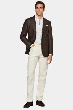 SUITSUPPLY Havana Sakko Braun-Männlich Klassische Sakkos