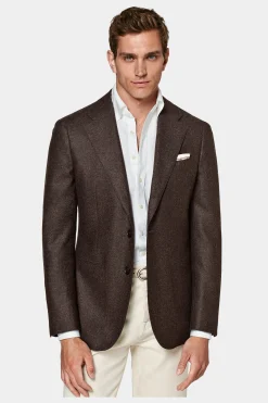 SUITSUPPLY Havana Sakko Braun-Männlich Klassische Sakkos