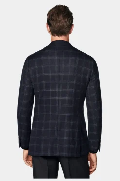 SUITSUPPLY Havana Sakko Dunkelblau Kariert-Männlich Klassische Sakkos