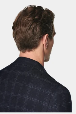 SUITSUPPLY Havana Sakko Dunkelblau Kariert-Männlich Klassische Sakkos