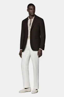 SUITSUPPLY Havana Sakko Dunkelbraun-Männlich Klassische Sakkos