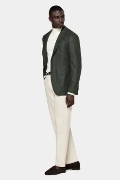 SUITSUPPLY Havana Sakko Dunkelgrün-Männlich Klassische Sakkos