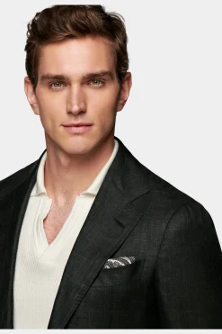 SUITSUPPLY Havana Sakko Dunkelgrün-Männlich Klassische Sakkos