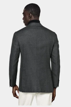 SUITSUPPLY Havana Sakko Grau-Männlich Klassische Sakkos