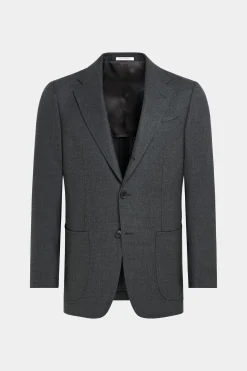 SUITSUPPLY Havana Sakko Grau-Männlich Klassische Sakkos