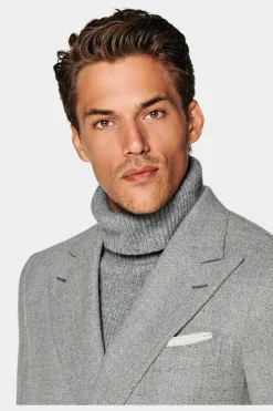 SUITSUPPLY Havana Sakko Grau-Männlich Klassische Sakkos