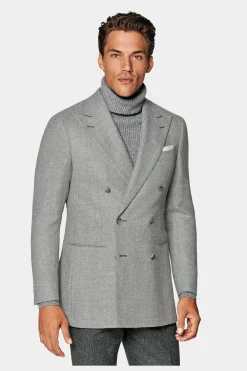 SUITSUPPLY Havana Sakko Grau-Männlich Klassische Sakkos