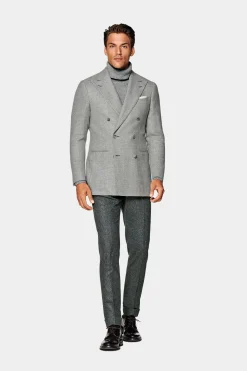SUITSUPPLY Havana Sakko Grau-Männlich Klassische Sakkos