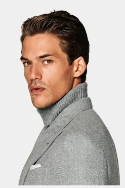 SUITSUPPLY Havana Sakko Grau-Männlich Klassische Sakkos