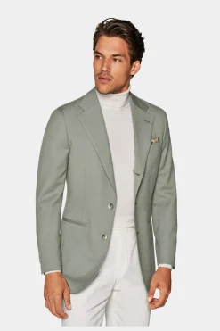 SUITSUPPLY Havana Sakko Grün-Männlich Klassische Sakkos