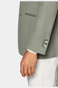 SUITSUPPLY Havana Sakko Grün-Männlich Klassische Sakkos