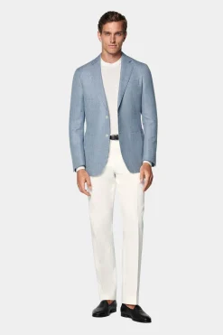SUITSUPPLY Havana Sakko Hellblau-Männlich Klassische Sakkos