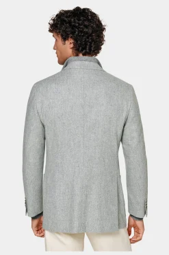 SUITSUPPLY Havana Sakko Hellgrau-Männlich Klassische Sakkos