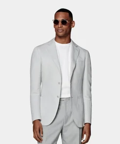 SUITSUPPLY Havana Sakko Hellgrau-Männlich Klassische Sakkos