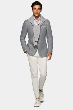 SUITSUPPLY Havana Sakko Hellgrau-Männlich Klassische Sakkos