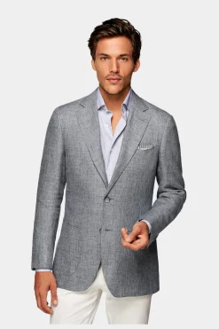 SUITSUPPLY Havana Sakko Hellgrau-Männlich Klassische Sakkos