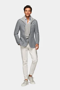 SUITSUPPLY Havana Sakko Hellgrau-Männlich Klassische Sakkos