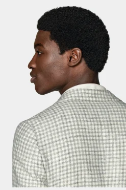 SUITSUPPLY Havana Sakko Hellgrau Kariert-Männlich Klassische Sakkos