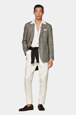 SUITSUPPLY Havana Sakko Mittelbraun Kariert-Männlich Klassische Sakkos