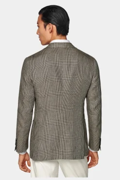 SUITSUPPLY Havana Sakko Mittelbraun Kariert-Männlich Klassische Sakkos