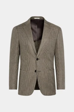 SUITSUPPLY Havana Sakko Mittelbraun Kariert-Männlich Klassische Sakkos