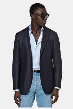 SUITSUPPLY Havana Sakko Navy-Männlich Klassische Sakkos