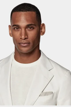 SUITSUPPLY Havana Sakko Off-White-Männlich Klassische Sakkos