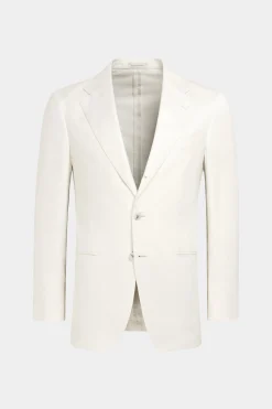 SUITSUPPLY Havana Sakko Off-White-Männlich Klassische Sakkos