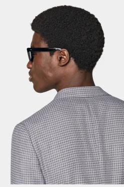 SUITSUPPLY Havana Sakko Purpur Hahnentrittmuster-Männlich Klassische Sakkos