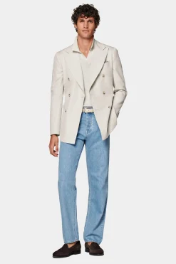 SUITSUPPLY Havana Sakko Sand-Männlich Klassische Sakkos