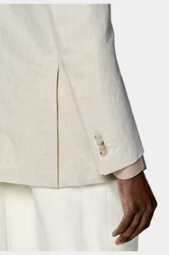 SUITSUPPLY Havana Sakko Sand-Männlich Smart Casual Hochzeit
