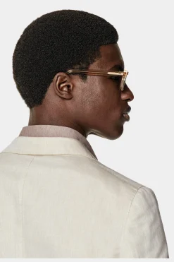 SUITSUPPLY Havana Sakko Sand-Männlich Smart Casual Hochzeit