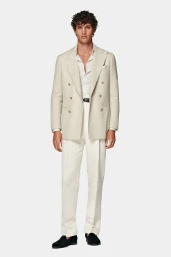 SUITSUPPLY Havana Sakko Sand-Männlich Klassische Sakkos