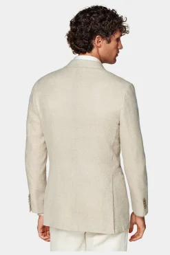 SUITSUPPLY Havana Sakko Sand-Männlich Klassische Sakkos