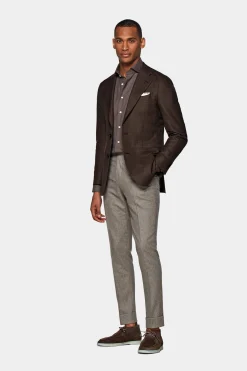 SUITSUPPLY Havana Sakko Taupe-Männlich Klassische Sakkos