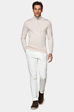 SUITSUPPLY Hellbraun Halber Reißverschluss-Männlich Cardigans & Troyer
