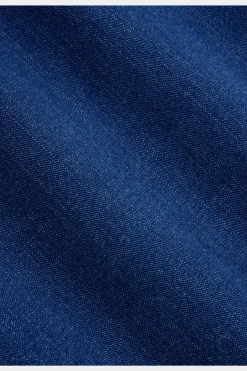 SUITSUPPLY Hemd Blau Slim Fit-Männlich Leinenhemden