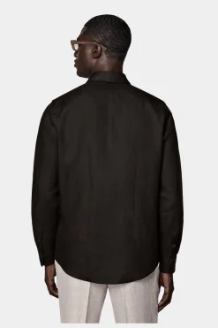 SUITSUPPLY Hemd Dunkelbraun Slim Fit-Männlich Casual Hemden