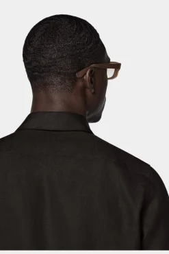SUITSUPPLY Hemd Dunkelbraun Slim Fit-Männlich Casual Hemden
